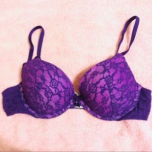 Victoria’s Secret Purple Push up Bra 36B